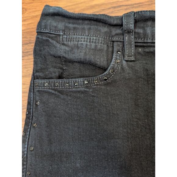 NYDJ Not Your Daughters Jeans Black Studded Boot Cut Jeans Size 10 - Picture 2 of 9